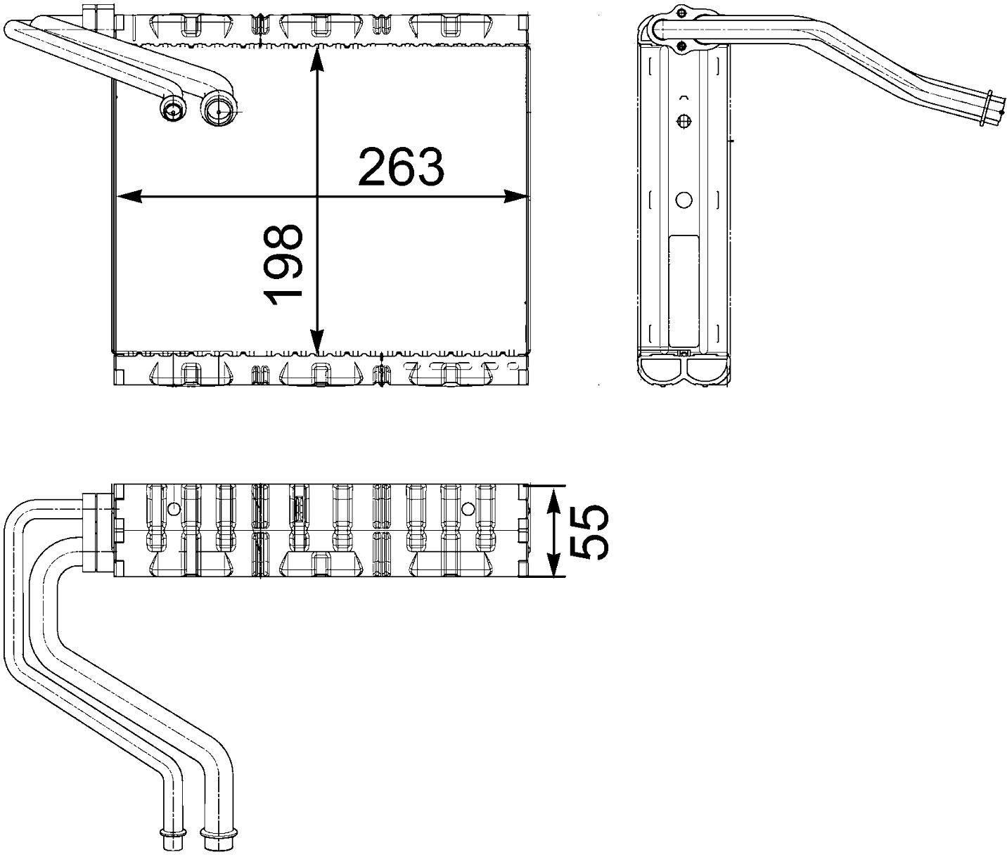 Volvo A/C Evaporator Core 31436487 - Behr 351330511